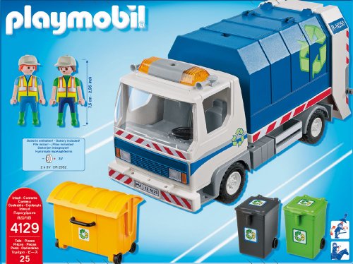 PLAYMOBIL - Camión de Reciclaje con Luces (4129)