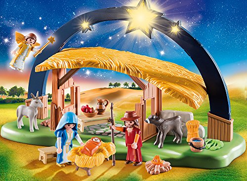 PLAYMOBIL Christmas Belén con Luz , A partir de 4 años (9494)