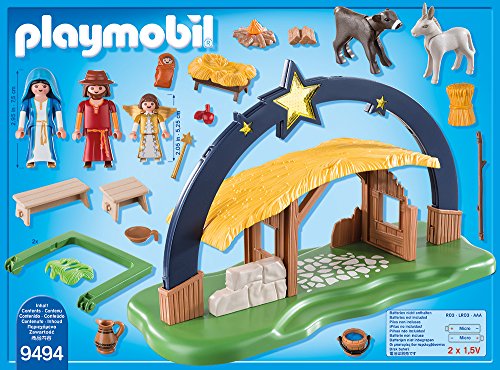 PLAYMOBIL Christmas Belén con Luz , A partir de 4 años (9494)