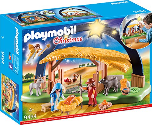 PLAYMOBIL Christmas Belén con Luz , A partir de 4 años (9494)