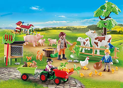 PLAYMOBIL Christmas Calendario de Adviento Granja, A partir de 4 años (70189)