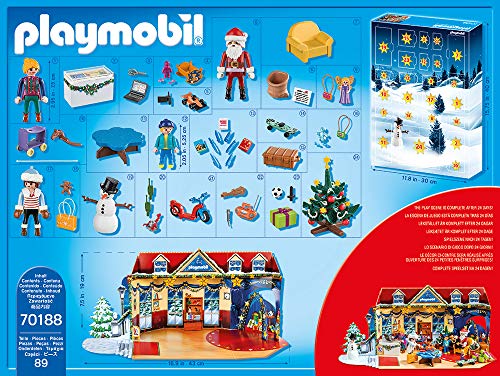 PLAYMOBIL Christmas Calendario de Adviento Navidad en la Juguetería, A partir de 4 años (70188)