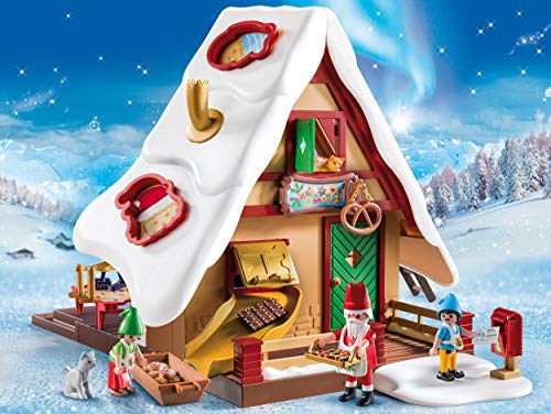 PLAYMOBIL Christmas Panadería Navideña con Cortadores de Galletas, A partir de 4 años (9493)