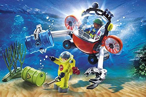 PLAYMOBIL City Action 70142 Seenot - Barca de Buceo para niños a Partir de 4 años