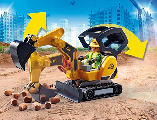 PLAYMOBIL City Action 70443 Mini Excavadora, A Partir de 5 Años