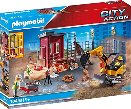 PLAYMOBIL City Action 70443 Mini Excavadora, A Partir de 5 Años