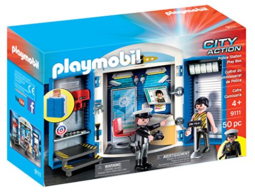 Playmobil City Action 9111 - Juego de construcción de caja de juegos de policía