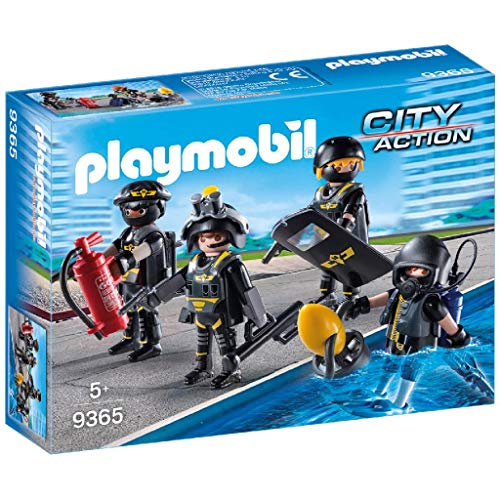 PLAYMOBIL City Action 9365 Equipo de Las Fuerzas Especiales Juguete, a partir de 5 Años