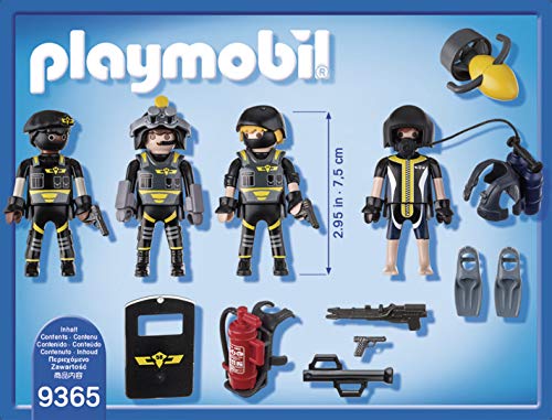 PLAYMOBIL City Action 9365 Equipo de Las Fuerzas Especiales Juguete, a partir de 5 Años