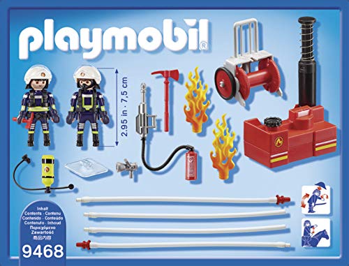 PLAYMOBIL City Action Bomberos con Bomba de Agua, a Partir de 5 Años (9468)