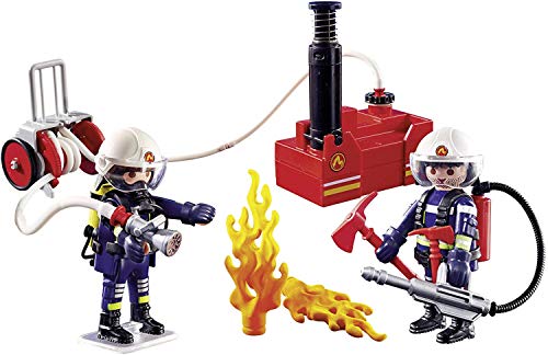 PLAYMOBIL City Action Bomberos con Bomba de Agua, a Partir de 5 Años (9468)