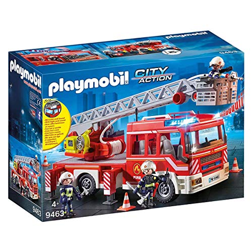 PLAYMOBIL City Action Camión de Bomberos con Escalera, A partir de 4 años (9463)