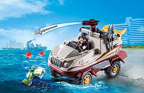 PLAYMOBIL City Action Coche Anfibio con Motor Sumergible, a Partir de 5 Años (9364)