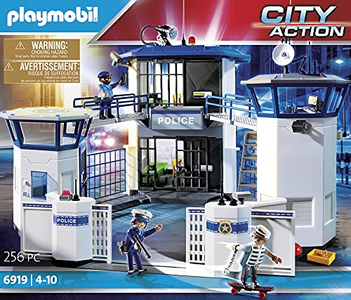 PLAYMOBIL City Action Comisaría de Policía con Prisión, A partir de 4 años (6919)