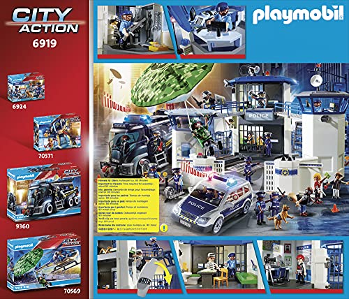 PLAYMOBIL City Action Comisaría de Policía con Prisión, A partir de 4 años (6919)