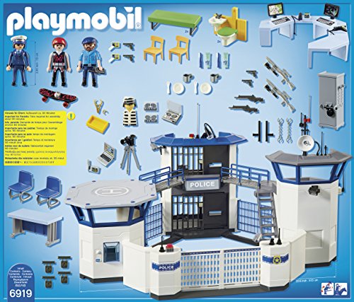 PLAYMOBIL City Action Comisaría de Policía con Prisión, A partir de 4 años (6919)