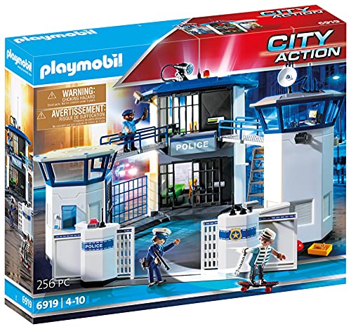 PLAYMOBIL City Action Comisaría de Policía con Prisión, A partir de 4 años (6919)