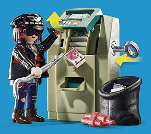 PLAYMOBIL City Action Moto de Policía: persecución del ladrón de dinero, A partir de 4 años (70572)