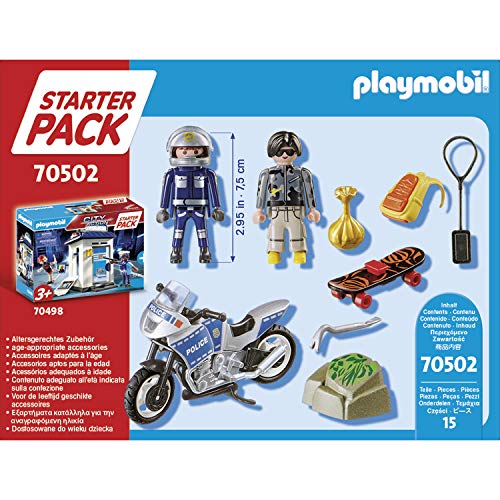 PLAYMOBIL City Action Starter Pack Policía set adicional, A partir de 3 años (70502)