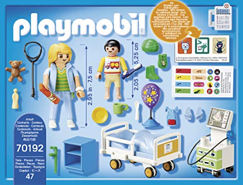 PLAYMOBIL City Life 70192 Sala Hospital Infantil, A Partir de 4 años