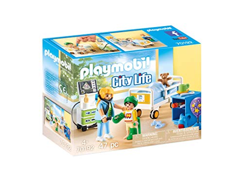 PLAYMOBIL City Life 70192 Sala Hospital Infantil, A Partir de 4 años