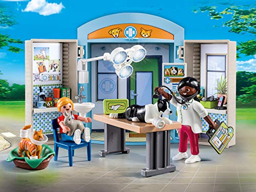 PLAYMOBIL City Life 70309 Cofre Clínica Veterinaria, A partir de 4 años