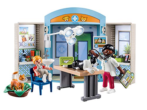 PLAYMOBIL City Life 70309 Cofre Clínica Veterinaria, A partir de 4 años