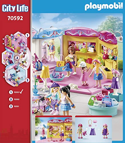 PLAYMOBIL City Life 70592 Tienda de Moda, Para niños de 5 a 12 años