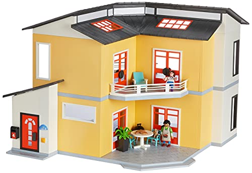 PLAYMOBIL City Life 9266 Casa Moderna, con Efectos de Luces y Sonido, A partir de 4 años