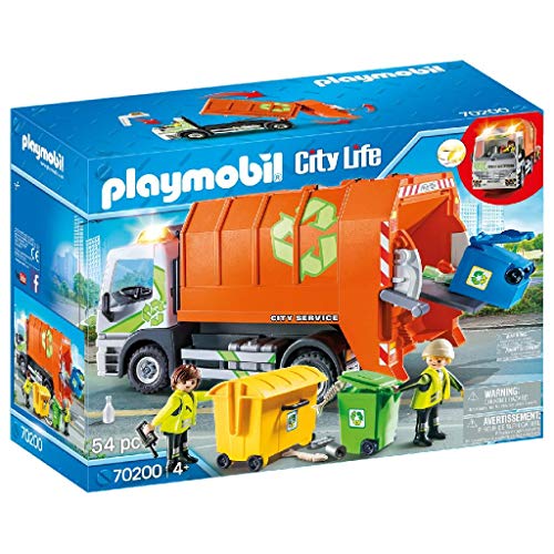 PLAYMOBIL City Life Camión de Reciclaje, A partir de 4 años (70200), talla única