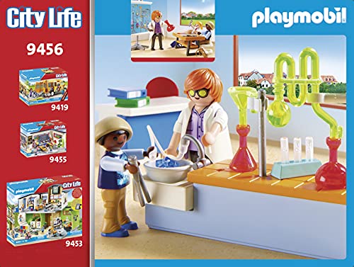 PLAYMOBIL City Life Clase de Química, a Partir de 5 Años (9456)