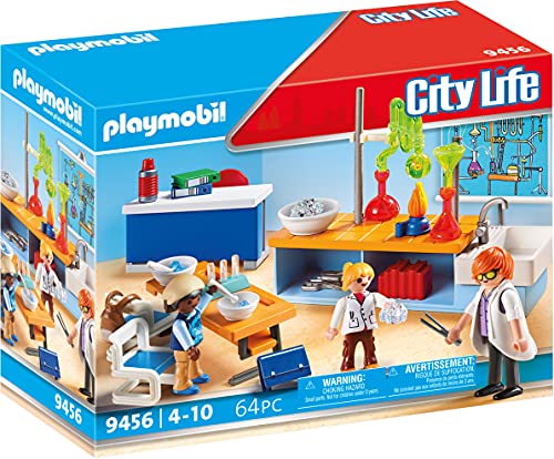 PLAYMOBIL City Life Clase de Química, a Partir de 5 Años (9456)