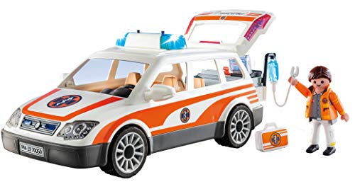 PLAYMOBIL City Life Coche de Emergencias con Sirena, A partir de 4 años (70050)