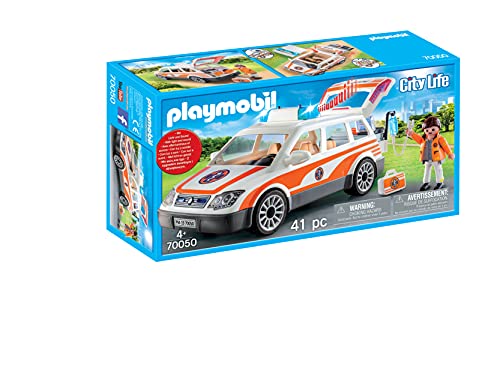 PLAYMOBIL City Life Coche de Emergencias con Sirena, A partir de 4 años (70050)