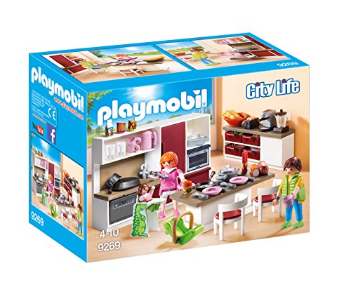 PLAYMOBIL City Life Cocina, a Partir de 4 Años (9269) + City Life Habitación Infantil, a Partir de 4 Años (9270)