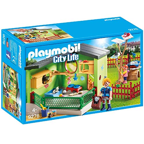 PLAYMOBIL City Life Hotel de Mascotas, a Partir de 4 Años (9275) + City Life Refugio para Gatos, a Partir de 4 Años (9276)