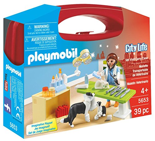 PLAYMOBIL City Life Maletín Veterinaria, A partir de 4 años (5653)