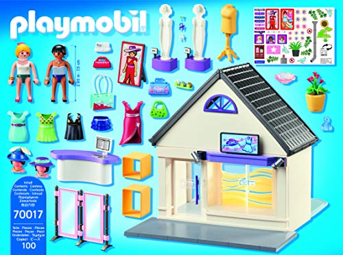 PLAYMOBIL City Life Mi Tienda de Moda, A partir de 4 años (70017)