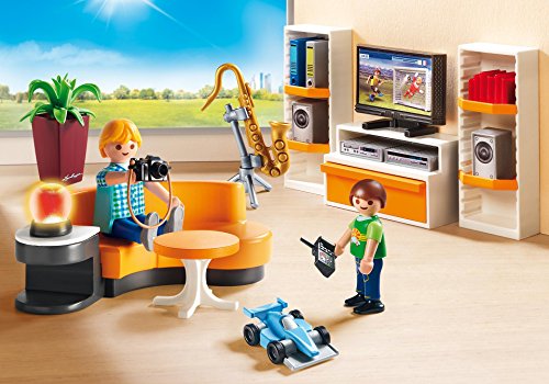 PLAYMOBIL City Life Salón, con Efectos de Luz, a Partir de 4 Años (9267)