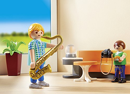 PLAYMOBIL City Life Salón, con Efectos de Luz, a Partir de 4 Años (9267)