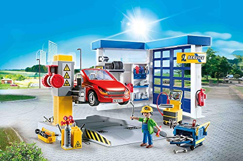 PLAYMOBIL City Life Taller de Coches, A partir de 4 años (70202)