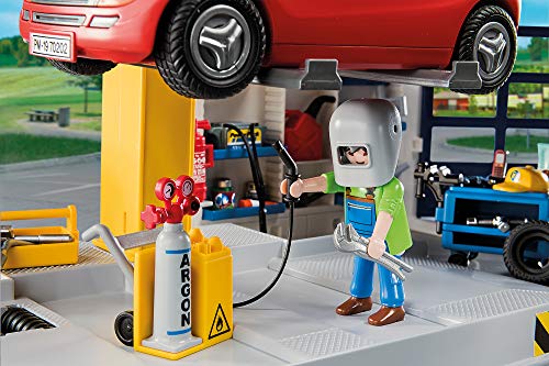 PLAYMOBIL City Life Taller de Coches, A partir de 4 años (70202)