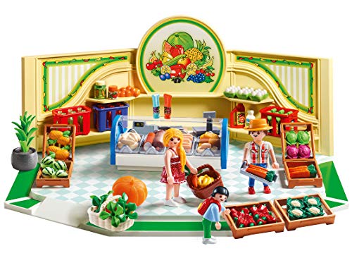 PLAYMOBIL City Life Tienda de Frutas y Verduras, A partir de 5 años (9403) , color/modelo surtido