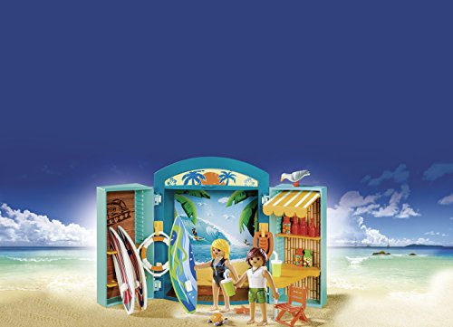 PLAYMOBIL- Cofre Tienda Surf, Multicolor, única (5641)