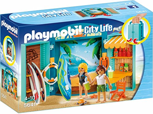 PLAYMOBIL- Cofre Tienda Surf, Multicolor, única (5641)