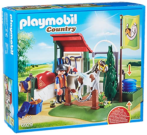 PLAYMOBIL Country 6929 Set de Limpieza para Caballos, A partir de 5 años