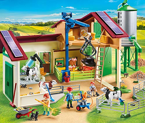 PLAYMOBIL® Country 70132 70133 - Juego de 2 granjas grandes con silo y casa de granja