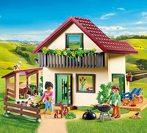 PLAYMOBIL® Country 70132 70133 - Juego de 2 granjas grandes con silo y casa de granja