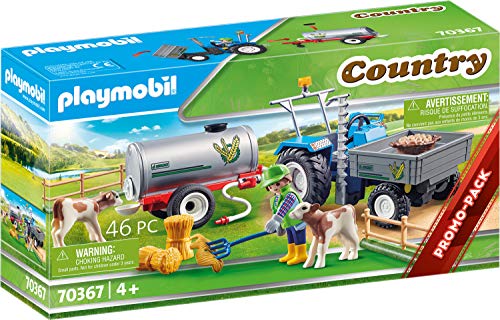 PLAYMOBIL Country 70367 Tractor de Carga con Tanque, A Partir de 4 años