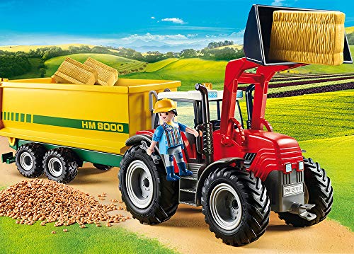 PLAYMOBIL Country Tractor con Remolque, A partir de 4 años (70131)